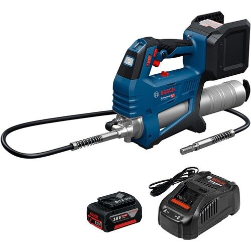 【SS押さえる 38万商いもの以上10%OFF】 ボッシュ １８Ｖコードレスグリースガン＋乾電池申し受ける器書き割り 1台