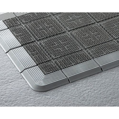 【期間限定!対象商品P2～20倍】 コンドル　エバック　屋外用マット　クロスハードマット　＃１２　９００ｍｍ×１２００ｍｍ　グレー 1枚 16,175円
