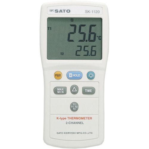 【期間限定!対象商品P2～20倍】 佐藤 デジタル温度計 ＳＫ－１１２０指示計のみ （８０１４－０４） 1台