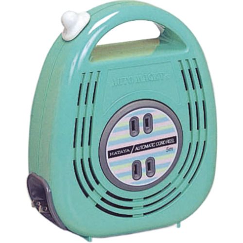 【期間限定!対象商品P2~20倍】 ハタヤ オートマッキー 100V 5m 自動巻 エメラルドグリーン 1個