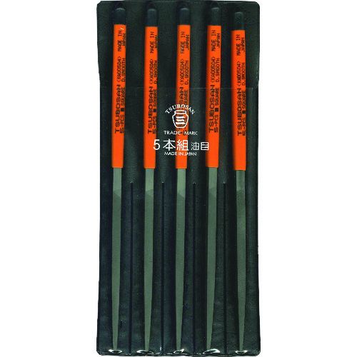 【SS押さえる 38万商いもの以上10%OFF】 ツボサン 組ヤスリ ５本組 角 油目 1Ｓ