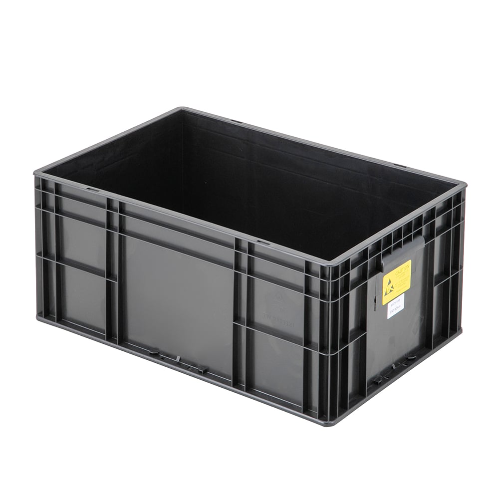 【期間限定!対象商品P2～20倍】 制電コンテナ静電気対策導電性タイプ400×600×280mm　ACBY-61個