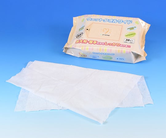 【SS制限事項 38万商いもの以上10%OFF】 ウェットタオルワイド600×300粍1容れもの(30枚×16袋入) 007-701371容れもの(30枚×16袋入)