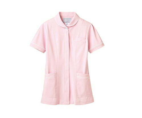 【SS制限事項 38万商いもの以上10%OFF】 白衣の天使上衣半袖サクラ色／白 73-16943L1枚