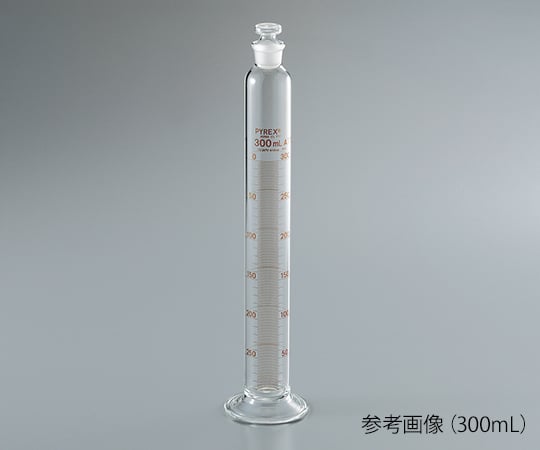【SS制限事項 38万商いもの以上10%OFF】 PYREX(R)JIS有栓メスシリンダー500mL 3002JIS-5001本／容れもの