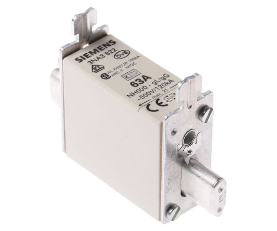 【SS制限事項 38万商いもの以上10%OFF】 電気ヒューズ繋がり63A500Vac1袋（3個入） 3NA38221袋(3個入)
