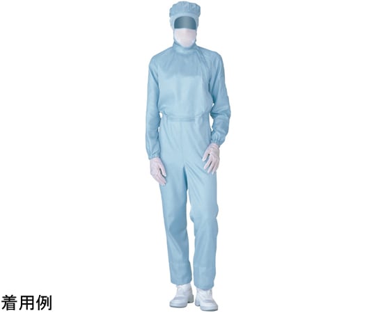 【期間限定!対象商品P2～20倍】 作業服クリーンウェア超静電クリーンスーツC1011Bブルー3L　C1011B-3L1着