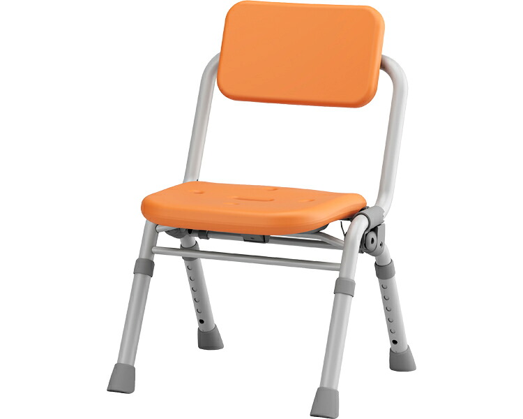 【期間限定!対象商品P2～20倍】 シャワーチェアAirコンパクトワンタッチ / PN-L41432D　オレンジ 1台