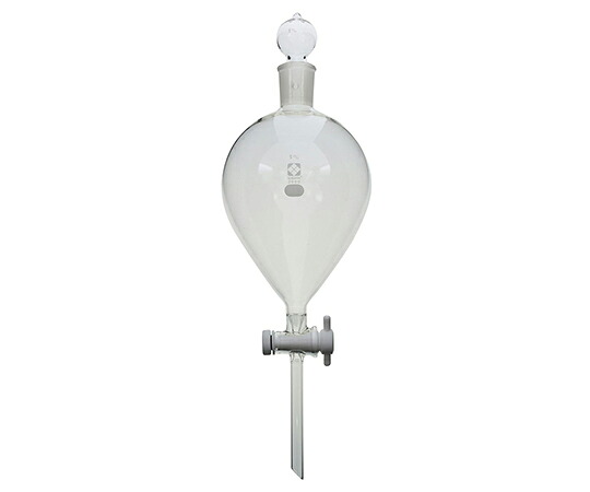 【期間限定!対象商品P2~20倍】 分液ロート PTFEコック付 3L 014250-3000 1個