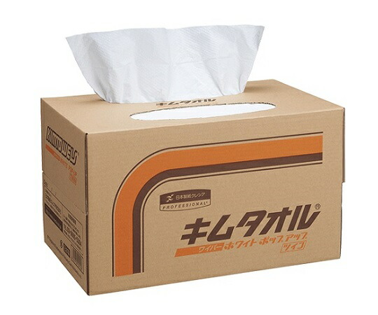 【期間限定!対象商品P2~20倍】 キムタオルホワイト ポップアップツイン 61401 1箱(300枚×4箱入)