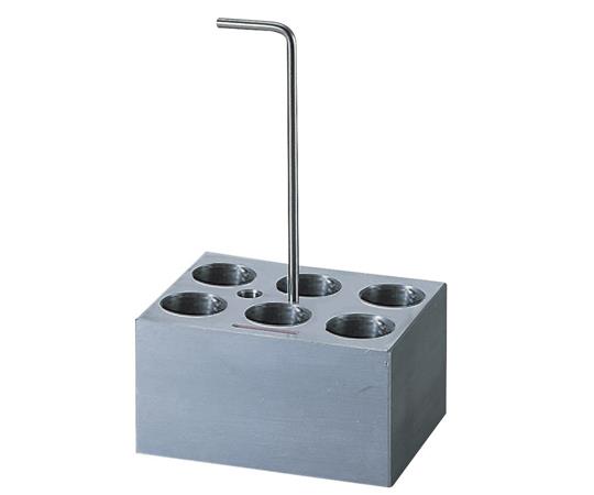 【期間限定!対象商品P2～20倍】 ﾎｯﾄﾄﾞﾗｲﾊﾞｽ用ｱﾙﾐﾌﾞﾛｯｸ φ23mm試験管 6本用 No.10 1個