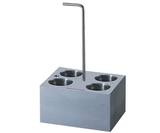 【期間限定!対象商品P2～20倍】 ﾎｯﾄﾄﾞﾗｲﾊﾞｽ用ｱﾙﾐﾌﾞﾛｯｸ φ30mm試験管 4本用 No.12 1個