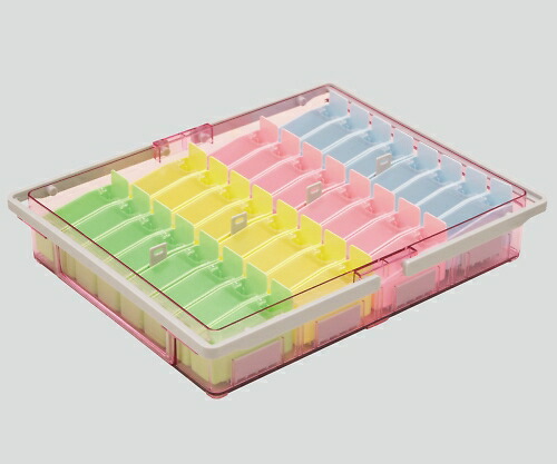 【期間限定!対象商品P2～20倍】 組合せ投薬箱ｾｯﾄ 駒(小)ｾｯﾄ ﾋﾟﾝｸ YM-32L-PC 1ｾｯﾄ