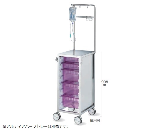 【期間限定!対象商品P2～20倍】 小型点滴処置車 360×460×1590 IVW 1個