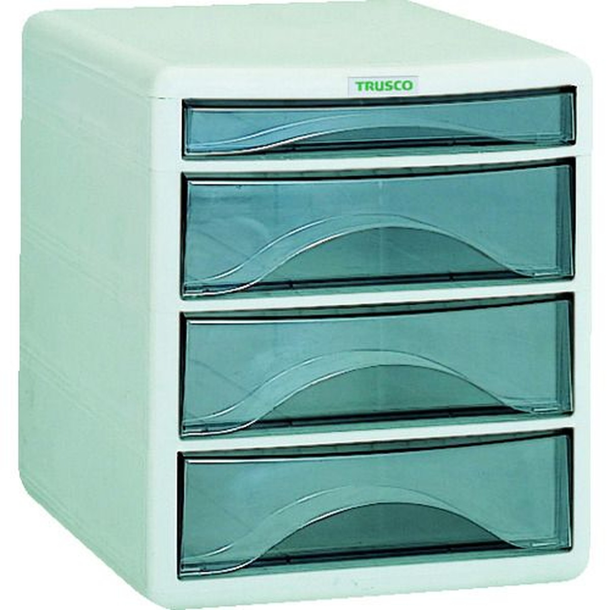 【期間限定!対象商品P2～20倍】 ＴＲＵＳＣＯ　プラスチックレターケース　Ａ４浅型１段、深型３段　1台 (PA4SW4)