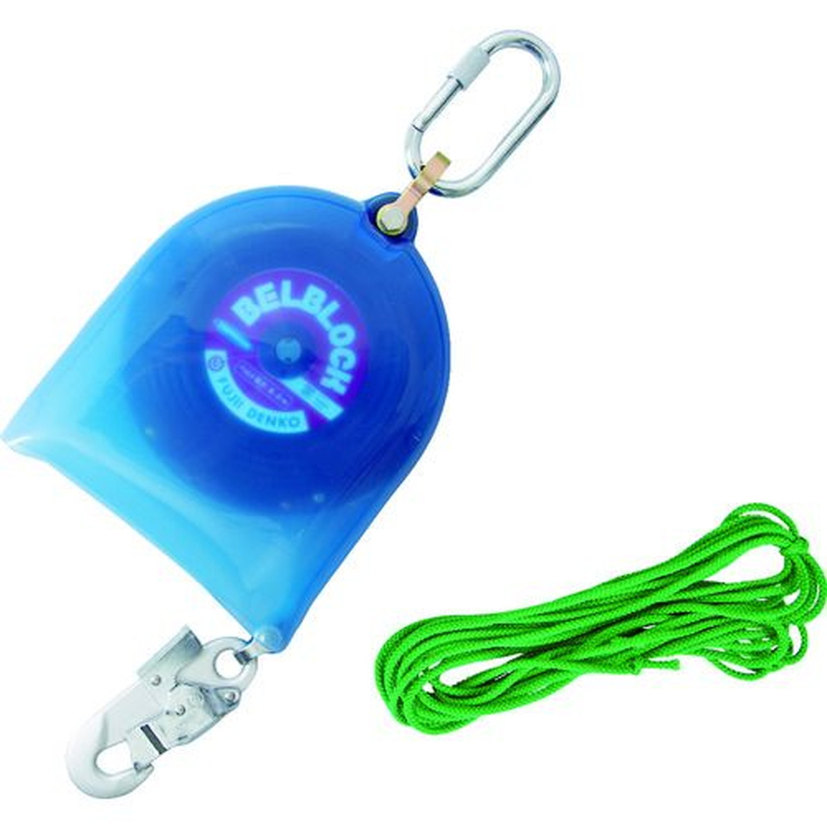 【期間限定!対象商品P2～20倍】 ＴＳＵＹＯＲＯＮ　ベルト巻取式墜落防止器具　ベルブロック　ショックアブソーバなし　８ｍ　引寄せロープ・雨除けカバー付き　1台 (BB80SNRCBX)
