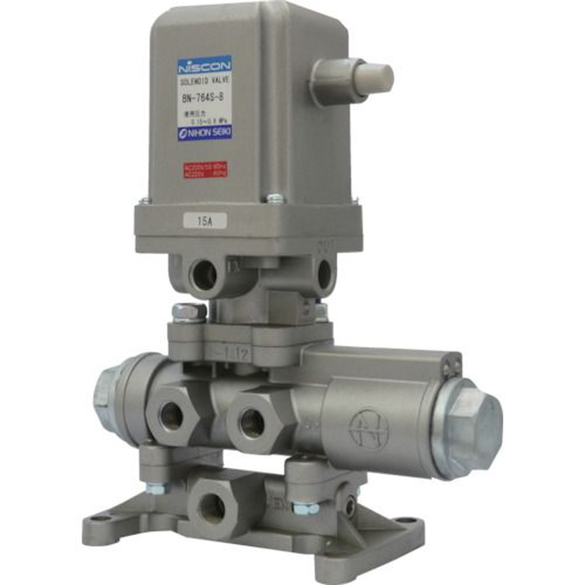 【SS制限事項 38万商いもの以上10%OFF】 日本精器 ４道のり電磁弁 ８Ａ ＡＣ２００Ｖ ７６つづき物 1台 (BN764S8E200)
