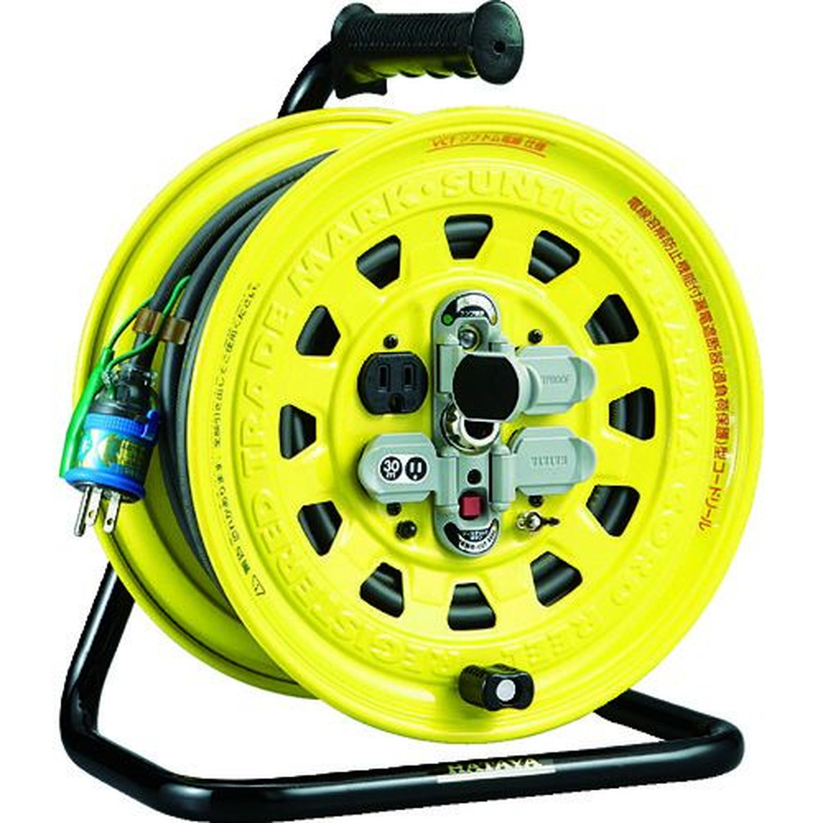 【期間限定!対象商品P2～20倍】 ハタヤ　サンタイガーリール　単相１００Ｖ型３０ｍ　温度センサー・アースチェック付　1台 (TBG301KGX)