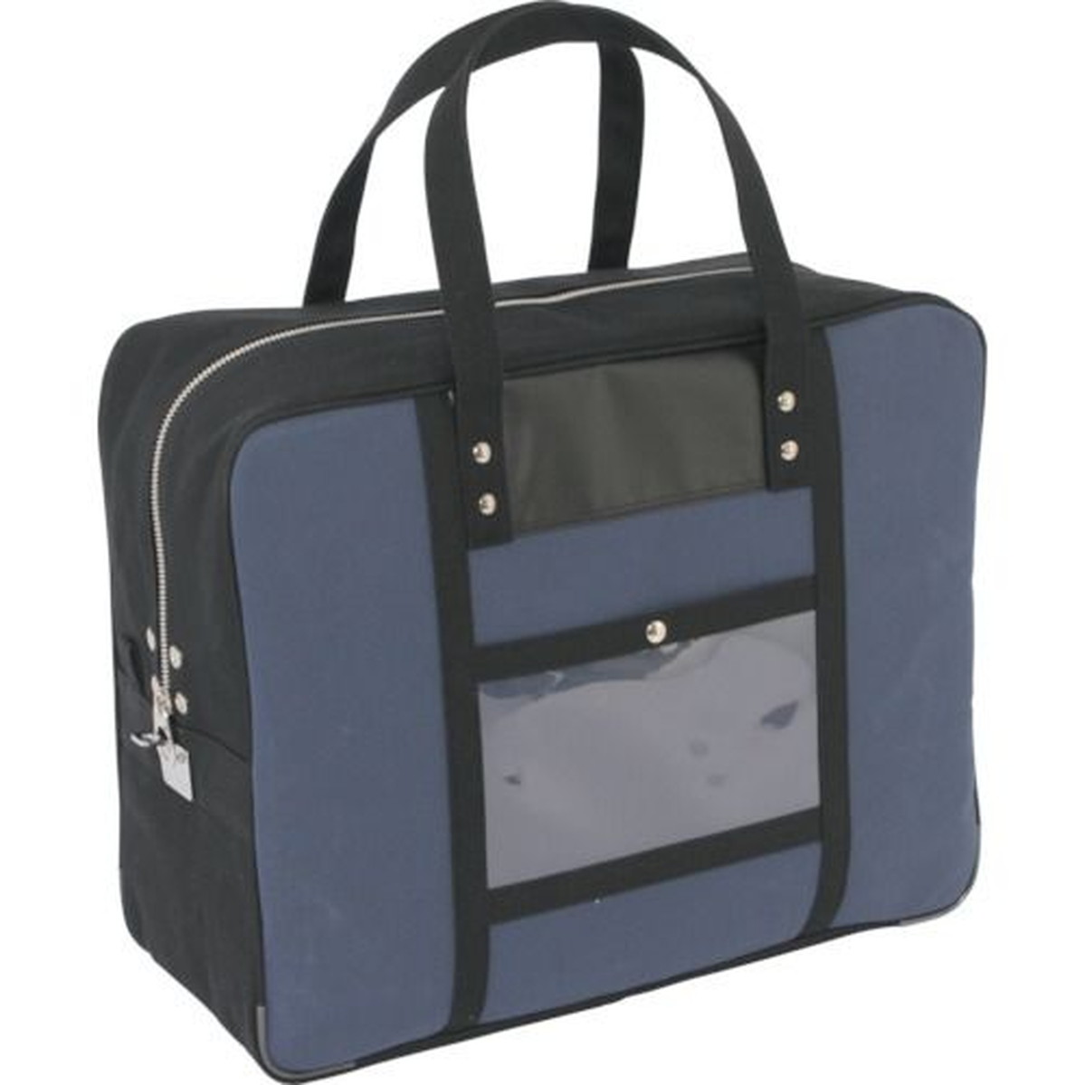 【期間限定!対象商品P2～20倍】 ＳＡＮＥＩ　帆布メール用ボストン（ＬＬ）馬蹄錠金具付　紺　1個 (BTLLU03)