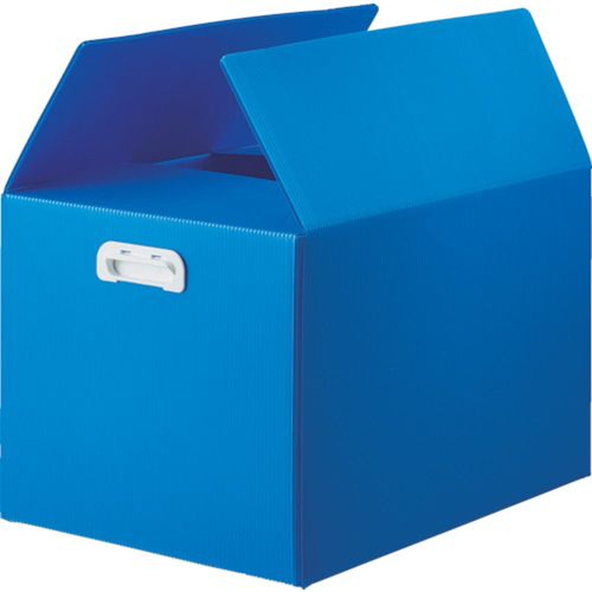 【SS制限事項 38万商いもの以上10%OFF】 ＴＲＵＳＣＯ ダンボールプラスチックケース ５枚仕掛ける Ｂ３大きさ 手持ち部分穴なし 青色 1Ｓ (TDPB3D5B)