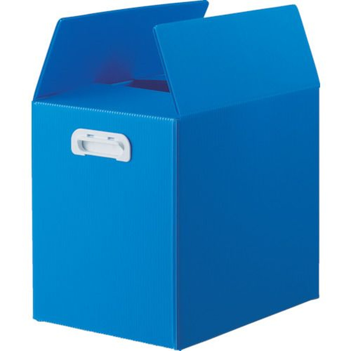 【SS制限事項 38万商いもの以上10%OFF】 ＴＲＵＳＣＯ ダンボールプラスチックケース ５枚仕掛ける Ｂ４大きさ 手持ち部分穴なし 青色 1Ｓ (TDPB4D5B)