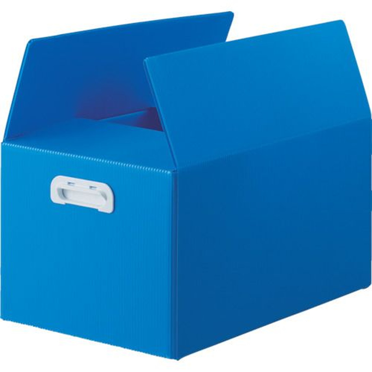 【SS制限事項 38万商いもの以上10%OFF】 ＴＲＵＳＣＯ ダンボールプラスチックケース ５枚仕掛ける 果物箱大きさ 手持ち部分穴なし 青色 1Ｓ (TDPKMD5B)