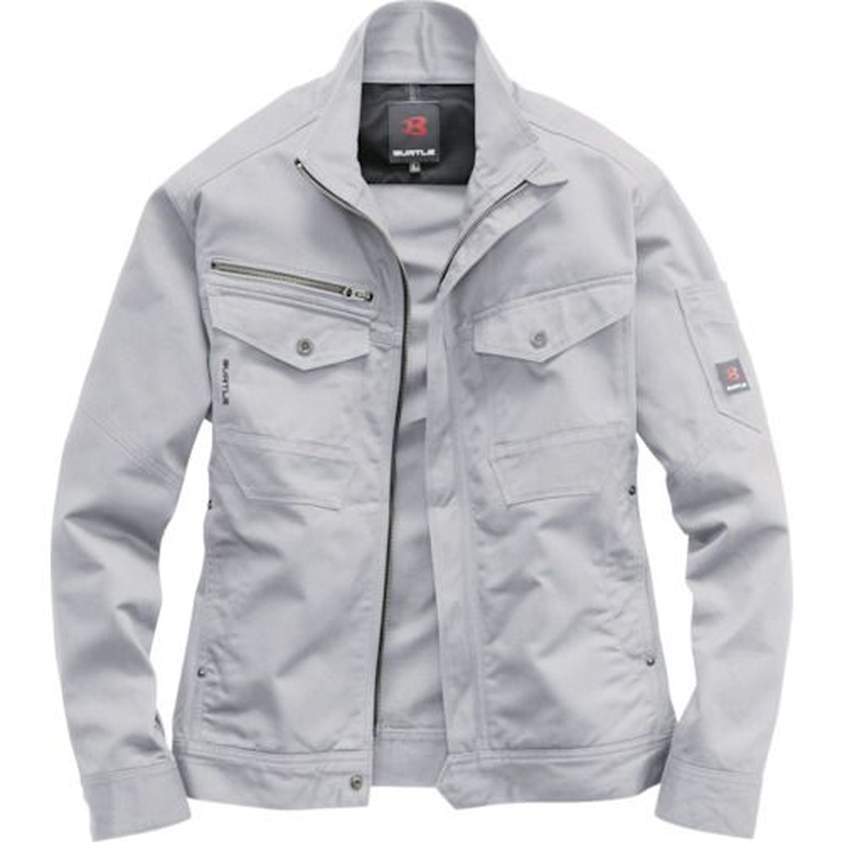【期間限定!対象商品P2～20倍】 ＢＵＲＴＬＥ　ジャケット　８１０１&minus;５&minus;Ｍ　シルバー　1着 (81015M)｜福祉用具のバリューケア