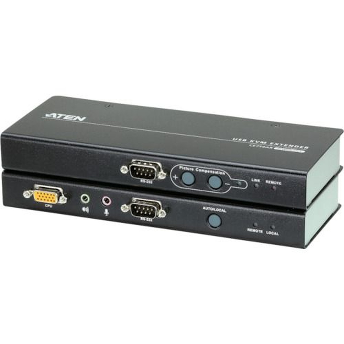 【期間限定!対象商品P2～20倍】 ＡＴＥＮ　ＫＶＭエクステンダー　ＵＳＢ／ＶＧＡ／オーディオ／カテゴリ５ｅ　（１，２８０×１，０２４＠２００ｍ）　1台 (CE750A)