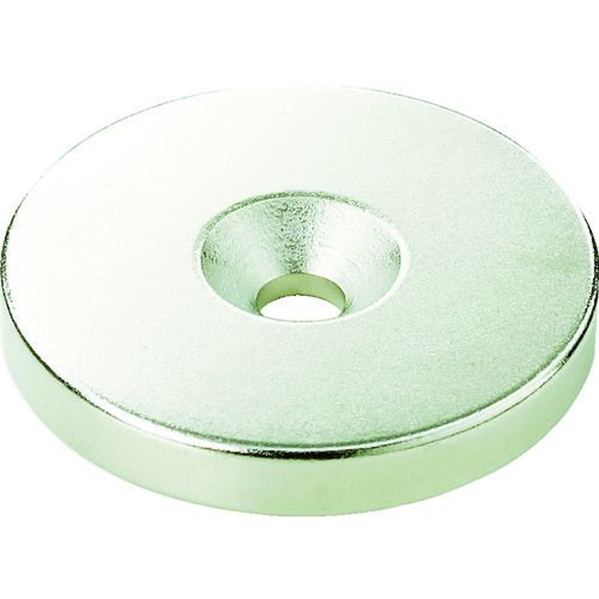 【期間限定!対象商品P2～20倍】 ＴＲＵＳＣＯ　ネオジム丸径磁石　皿ネジ穴付　外径３５ｍｍ×５ｍｍ　Ｍ５　１個入　1個 (T35R05M5)