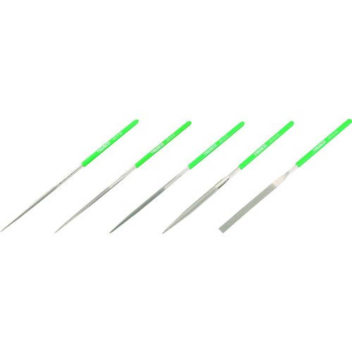 【期間限定!対象商品P2～20倍】 ＴＲＵＳＣＯ　ダイヤモンドヤスリ　精密用＃１７０　５本セット　全長２００ｍｍ（５本組サイズ）　1Ｓ (GS5SET)