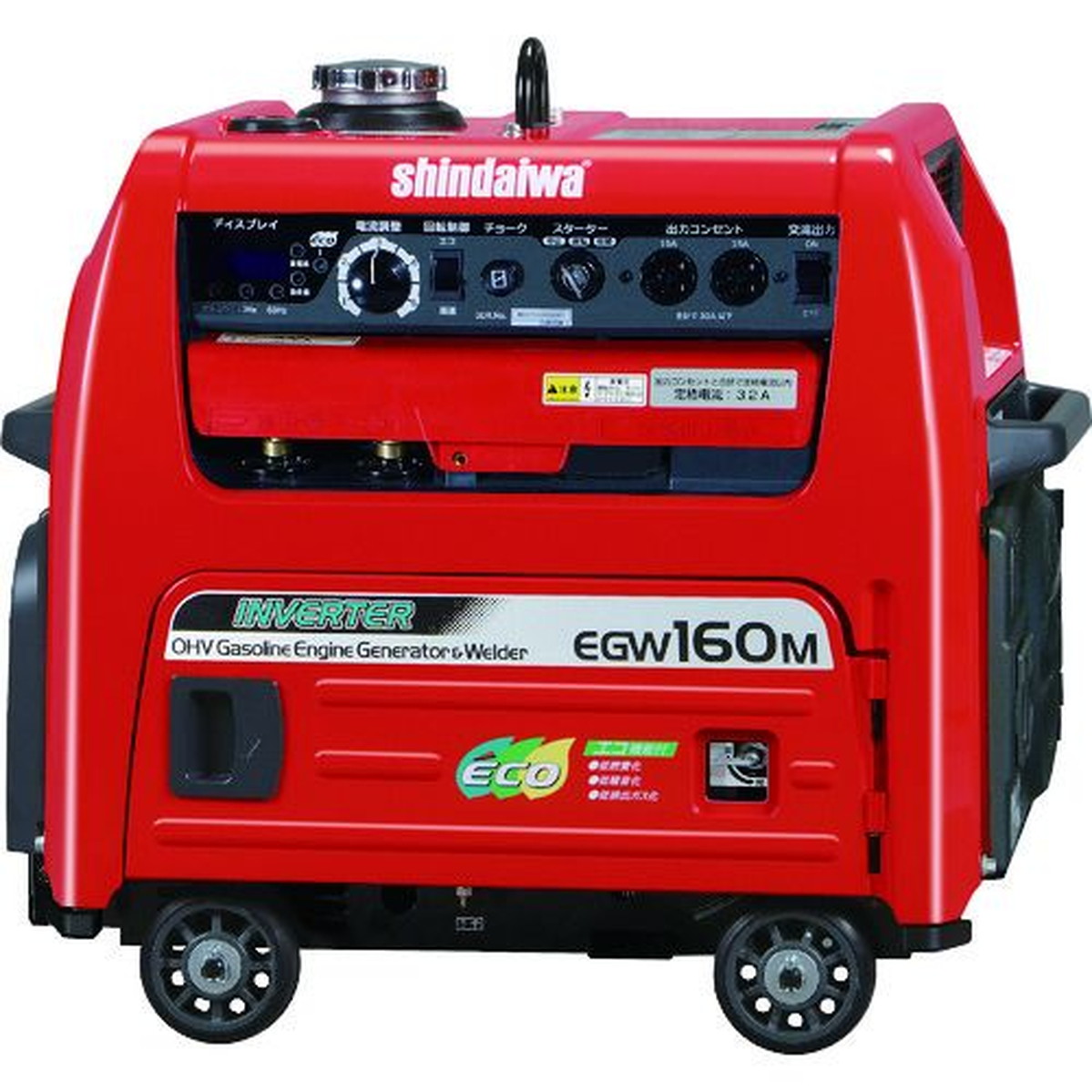 【SS押さえる 38万商いもの以上10%OFF】 新ダイワ ガソリンエンジン発生機兼用溶接機 １６０Ａ 1台 (EGW160M-I)