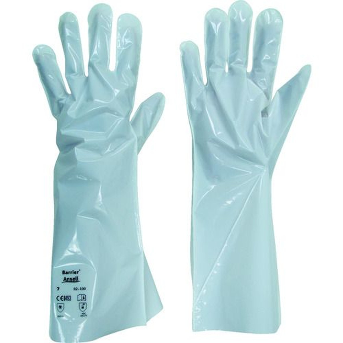 【期間限定!対象商品P2～20倍】 Ａｎｓｅｌｌ　耐溶剤作業手袋　アルファテック　０２－１００　Ｓ　1双 (021007)
