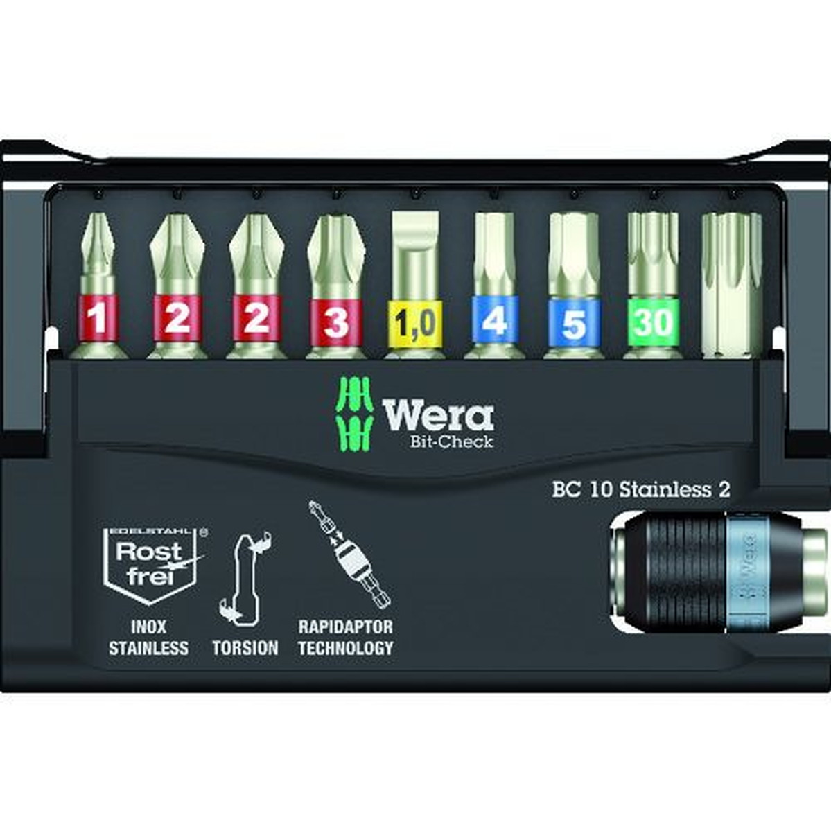 【期間限定!対象商品P2～20倍】 Ｗｅｒａ　ＢＣ１０　ステンレスビットチェック２　日本仕様　1Ｓ (133887)