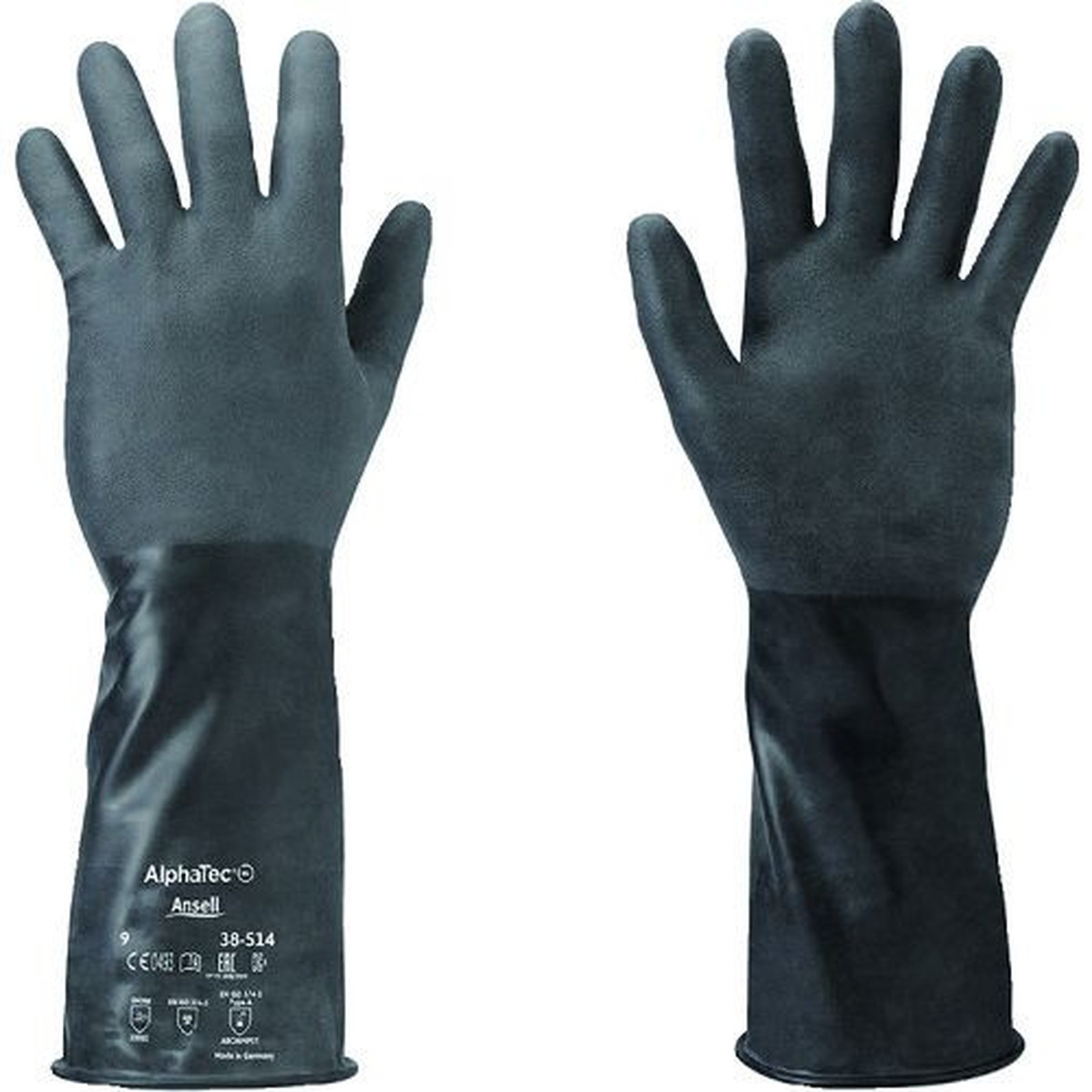 【期間限定!対象商品P2～20倍】 Ａｎｓｅｌｌ　耐薬品手袋　アルファテック　３８&minus;５１４　Ｍサイズ　1双 (385148)｜福祉用具のバリューケア
