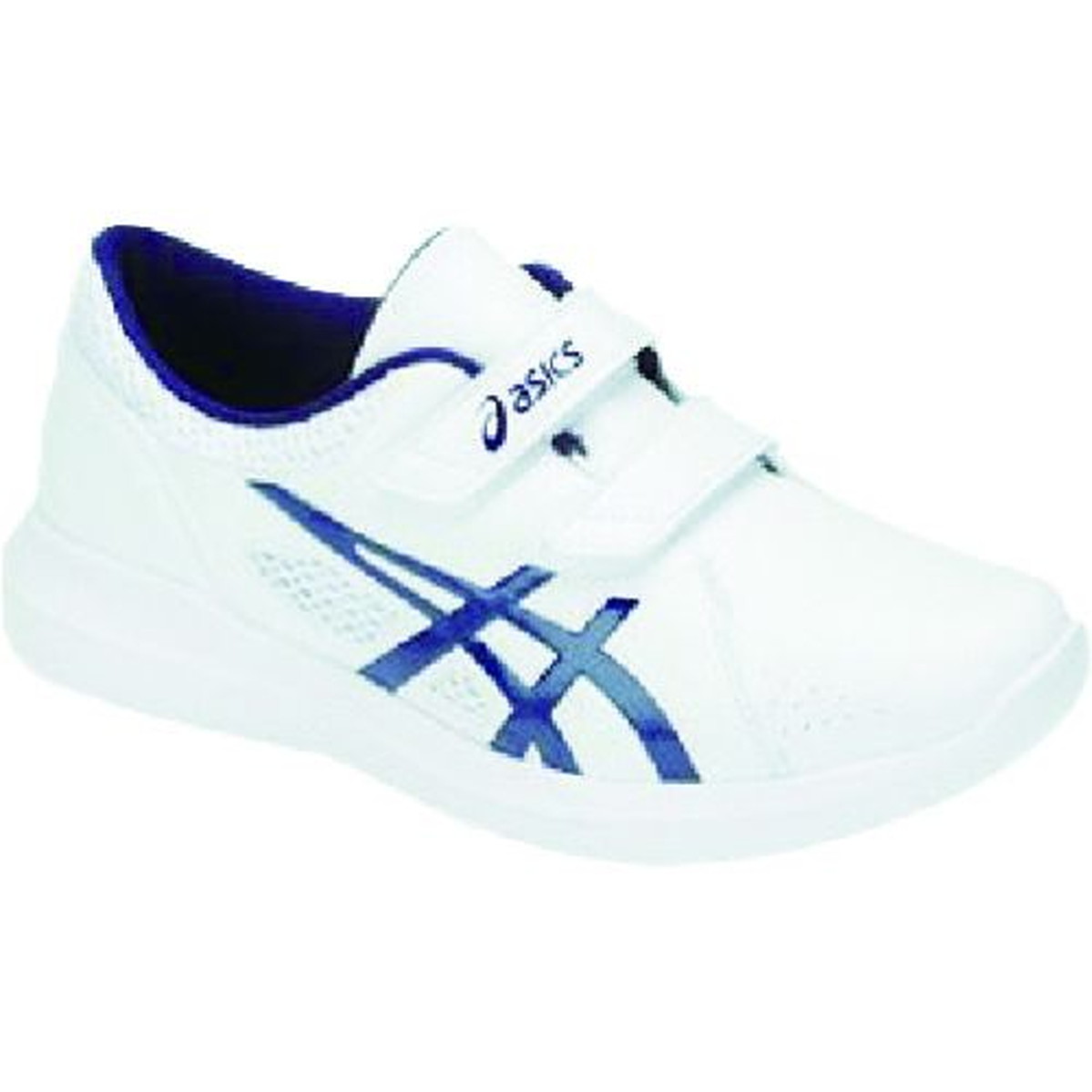 【期間限定!対象商品P2~20倍】 ASICS NURSEWALKER203 ホワイト×ピーコート 21.5cm 1足 (1271A032.10121.5)|福祉用具のバリューケア