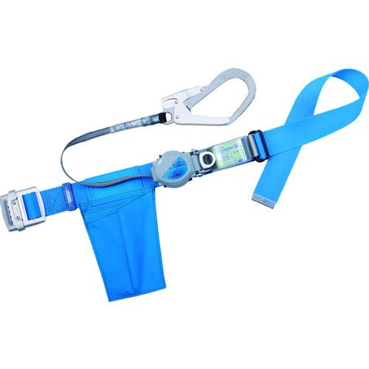 【期間限定!対象商品P2~20倍】 TSUYORON 胴ベルト型墜落制止用器具(巻取タイプ)ロック機構付き 2WAYリトライト 青 Mサイズ 幅50MM×長さ1200MM 1本 (TBTRL593BL4MBP)|福祉用具のバリューケア