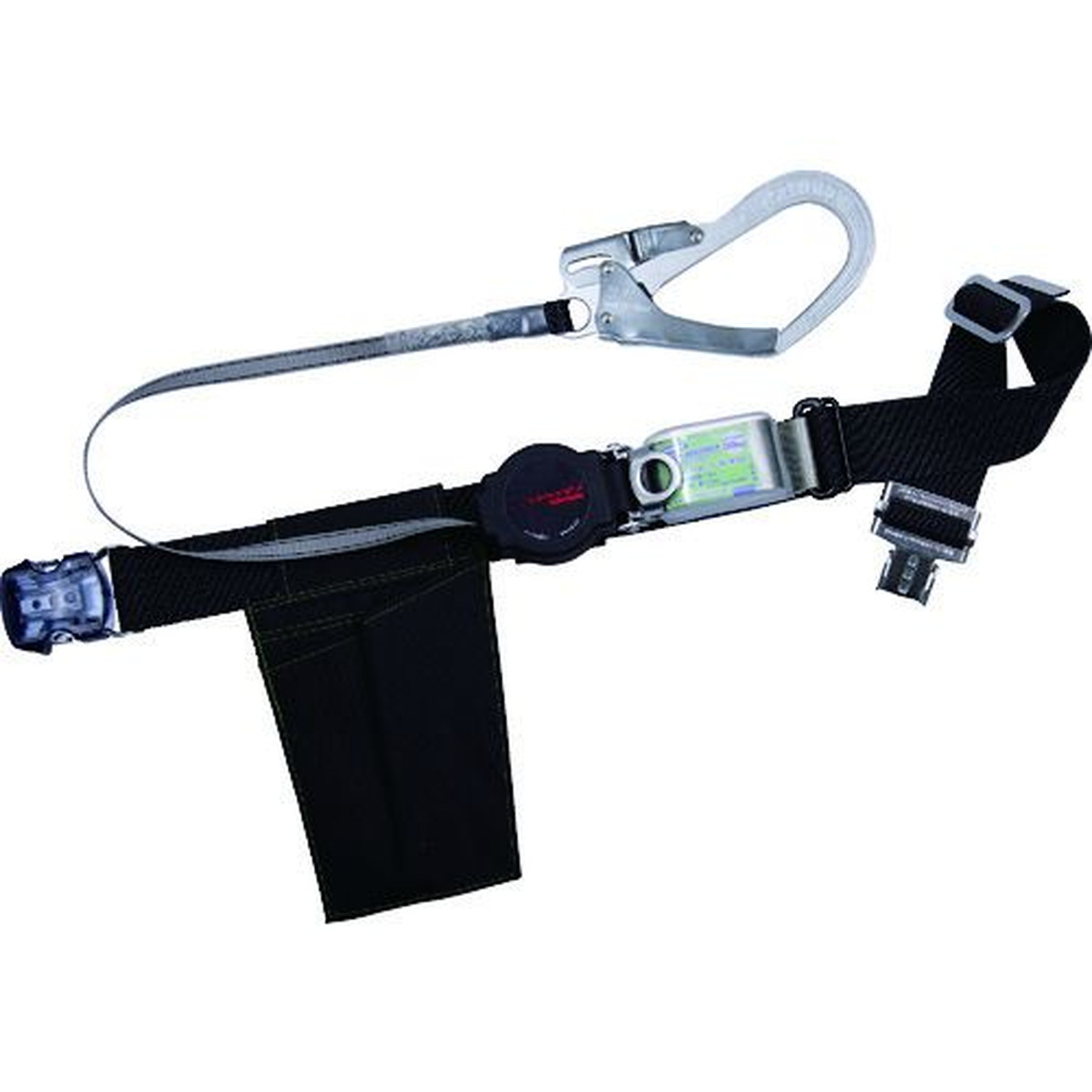 【期間限定!対象商品P2～20倍】 ＴＳＵＹＯＲＯＮ　胴ベルト型墜落制止用器具（巻取タイプ）ロック機構付き　ワン・ハンドリトラ　黒　Ｍサイズ　幅５０ＭＭ×長さ１２００ＭＭ　ワンタッチバックル仕様　1本 (TBORNOT599BLKMBP)