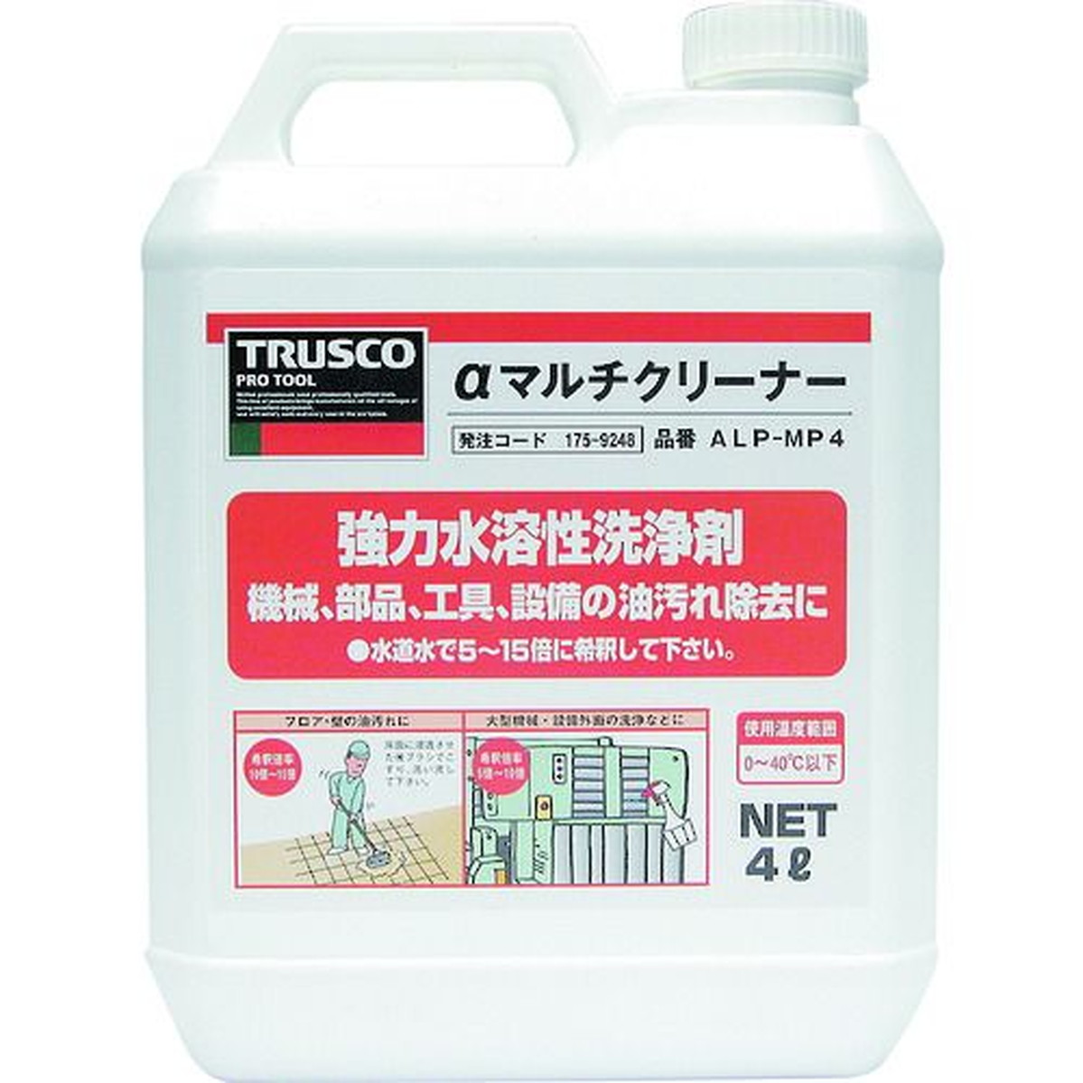 【期間限定!対象商品P2～20倍】 ＴＲＵＳＣＯ　αマルチクリーナー　４Ｌ　1個 (ALPMP4)