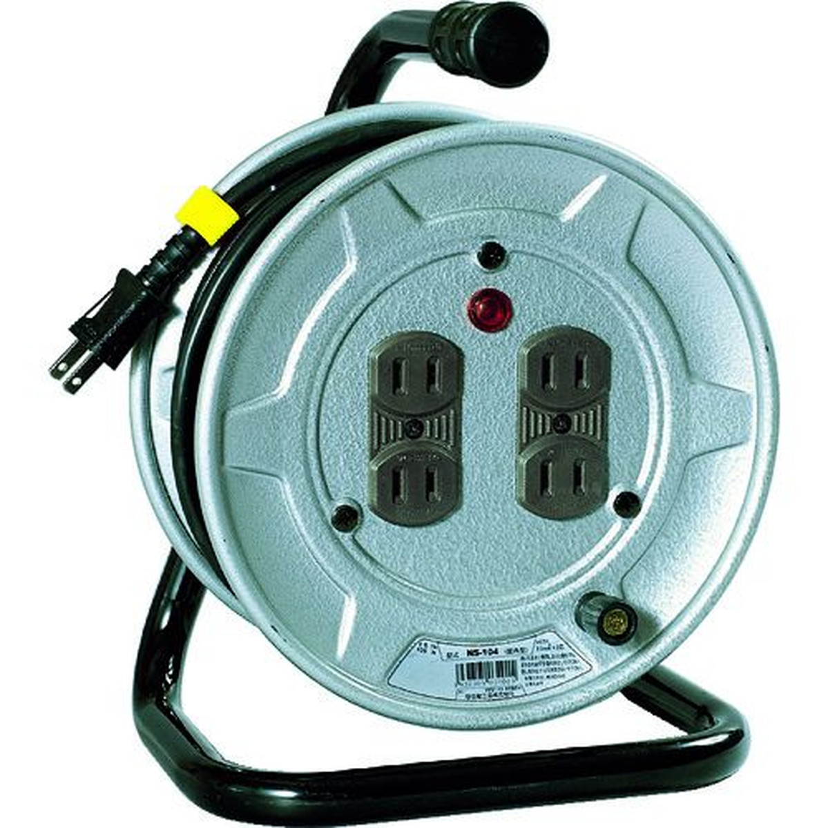 【期間限定!対象商品P2～20倍】 ＮＩＣＨＩＤＯ　電工ドラム　１００Ｖ　アースなし　１０ｍ　ＶＣＴＦ電線　1台 (NS104)