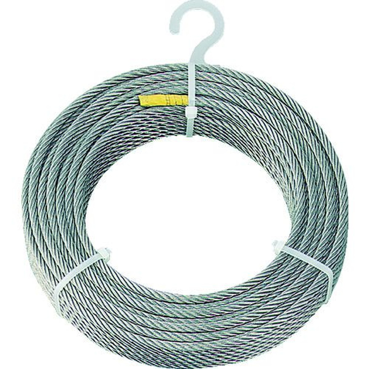 【SS制限事項 38万商いもの以上10%OFF】 ＴＲＵＳＣＯ ステンレスワイヤロープ Φ６．０粍Ｘ３０ｍ 1巻 (CWS6S30)