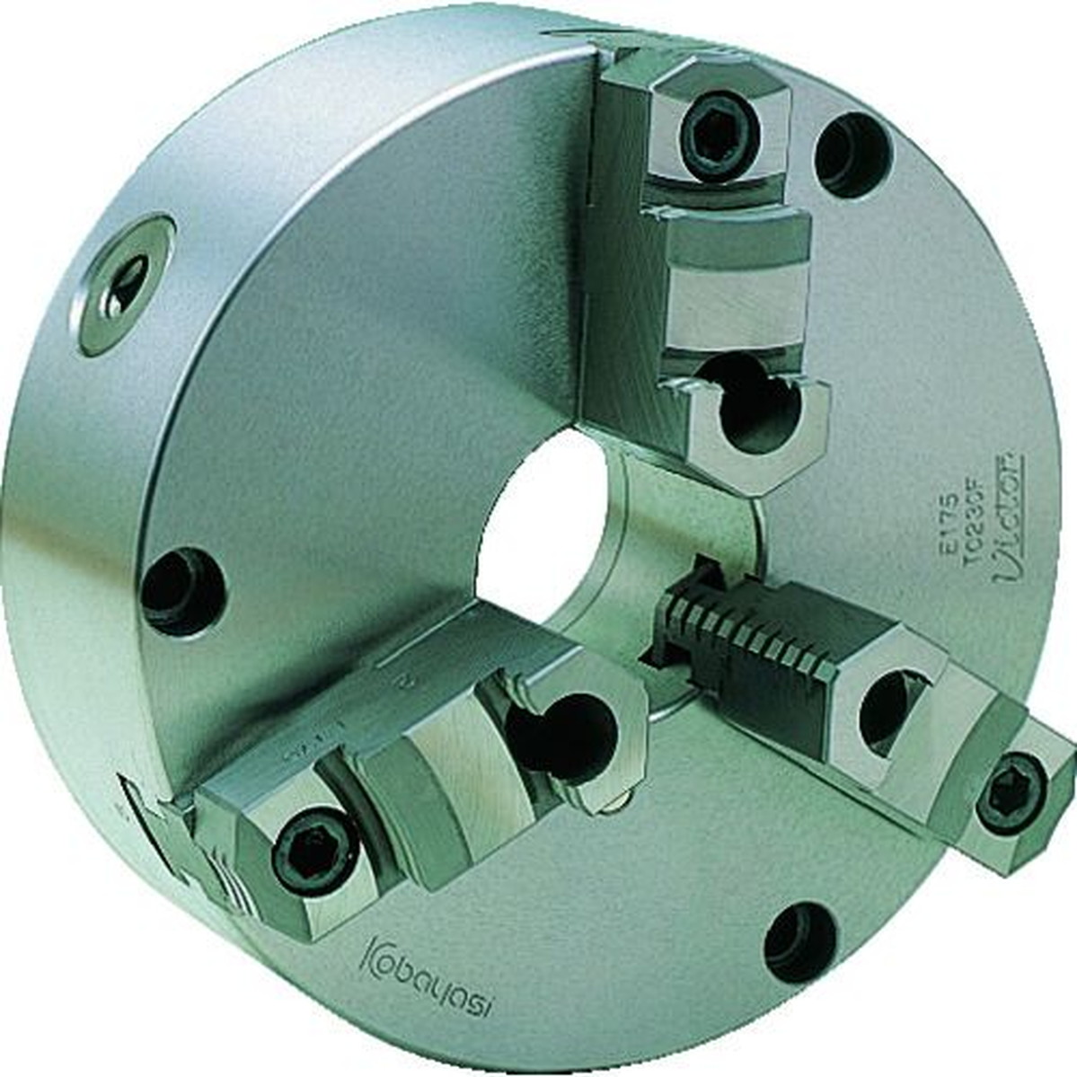 【期間限定!対象商品P2～20倍】 Ｖｉｃｔｏｒ　スクロールチャック　ＴＣ１１０Ｆ　４インチ　３ツ爪　分割爪　1台 (TC110F)