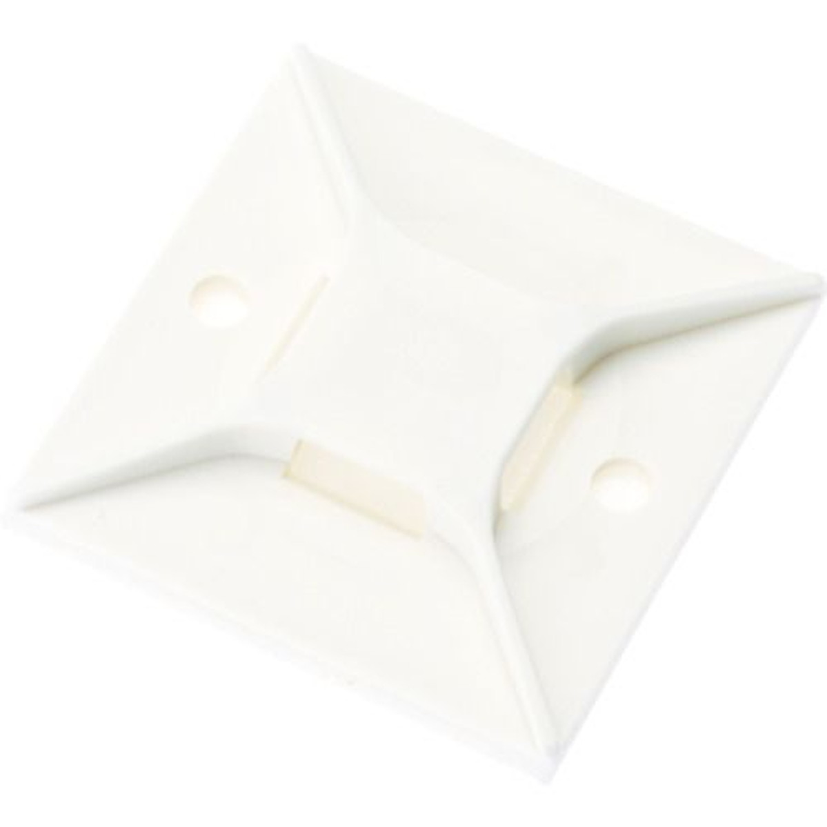 【期間限定!対象商品P2~20倍】 PANDUIT マウントベース ゴム系粘着テープ付き 白 (50個入) 1袋 (ABM3HAL)
