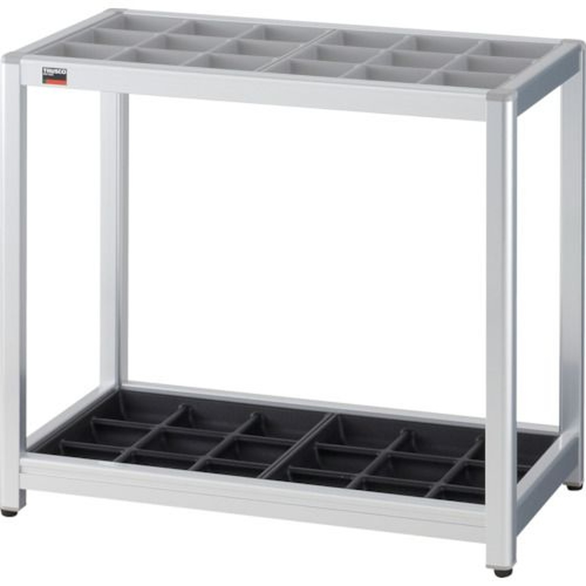 【SS押さえる 38万商いもの以上10%OFF】 ＴＲＵＳＣＯ 軽銀傘立て １８本立 1台 (TAK18)