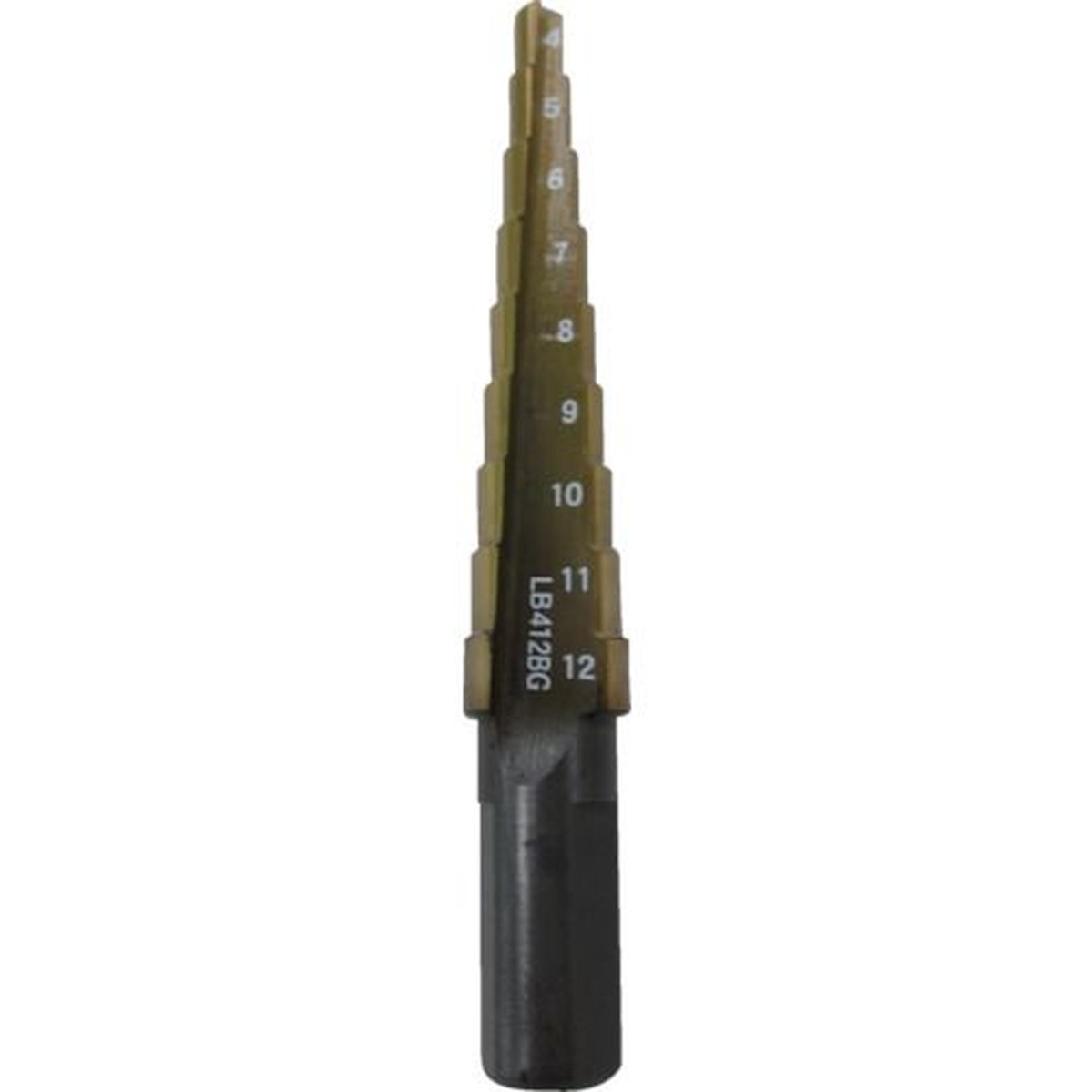 【期間限定!対象商品P2～20倍】 エビ　ステージドリル　Ｔｉｎコーティング　９段　軸径１０ｍｍ　４－１２　1本 (LB412BG)