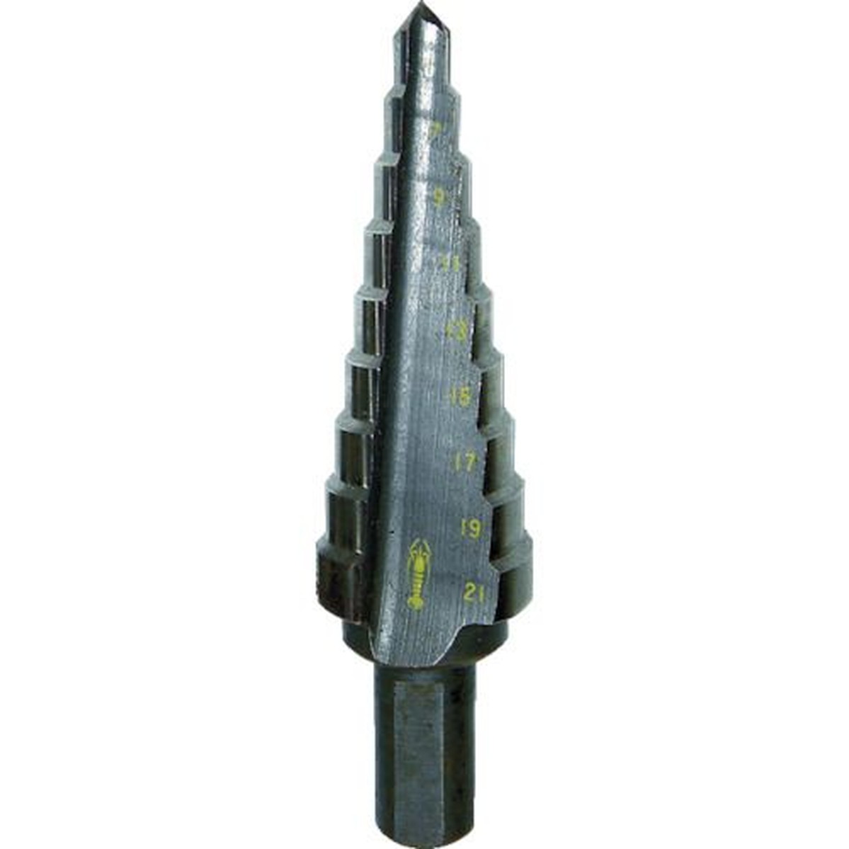 【期間限定!対象商品P2~20倍】 エビ ステージドリル ノンコーティング 9段 軸径10mm 5-21 1本 (LB521)