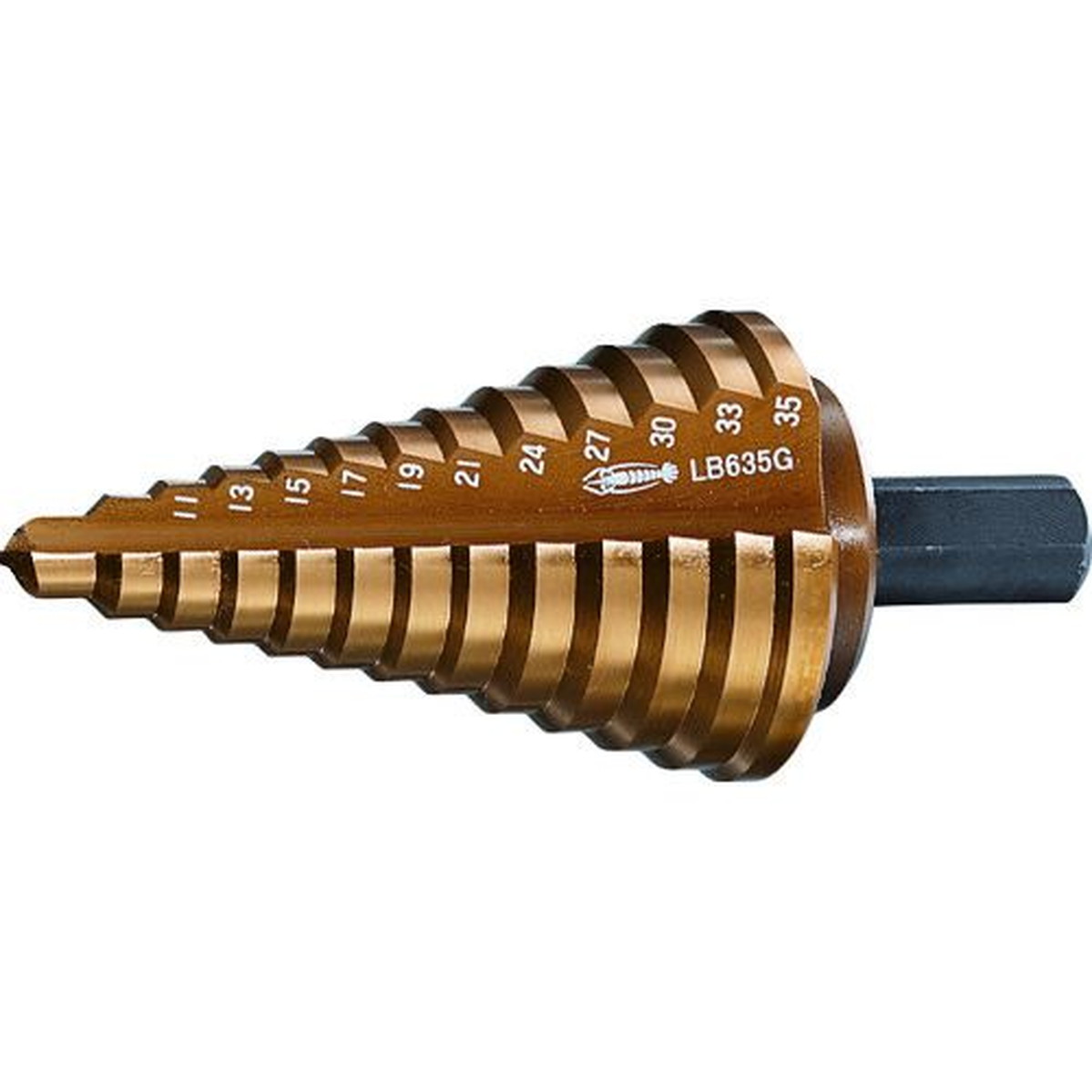 【期間限定!対象商品P2～20倍】 エビ　ステージドリル　Ｔｉｎコーティング　９段　軸径１０ｍｍ　６&minus;２２　1本 (LB622G)｜福祉用具のバリューケア