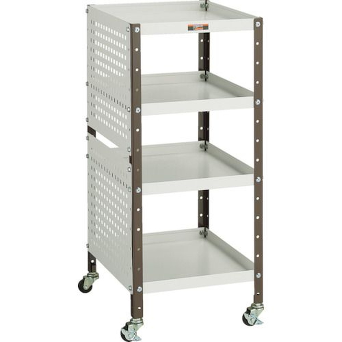 【SS押さえる 38万商いもの以上10%OFF】 ＴＲＵＳＣＯ Ｖ型手道具手押し車 ３５０Ｘ４２０ＸＨ７９８ ４段 Ｐダイアログボックス付 1台 (VS1P2)