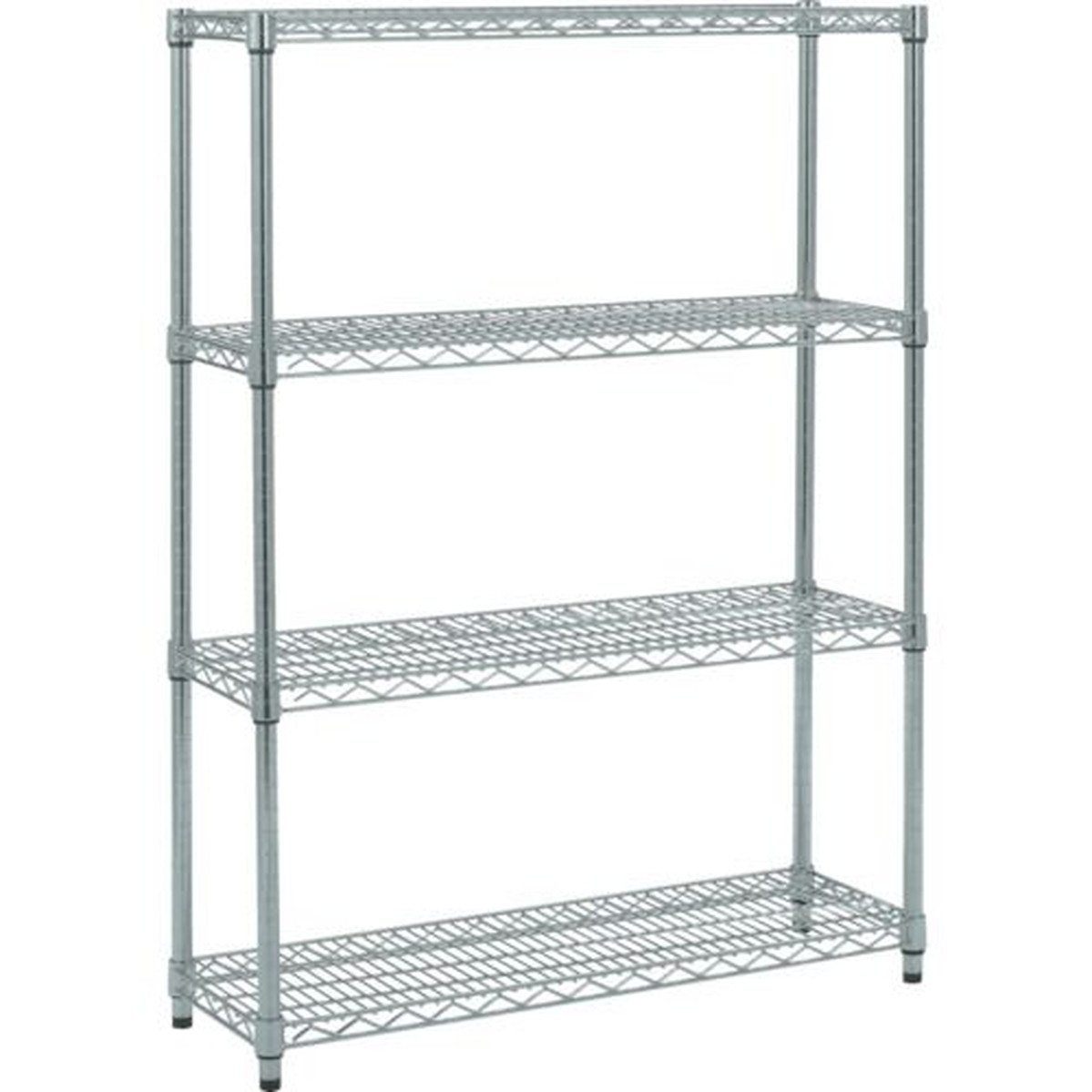 【期間限定!対象商品P2～20倍】 ＴＲＵＳＣＯ　ステンレス製メッシュラック　Ｈ１２２８ＸＷ６０５ＸＤ４５７　４段　1台 (TSM4244)