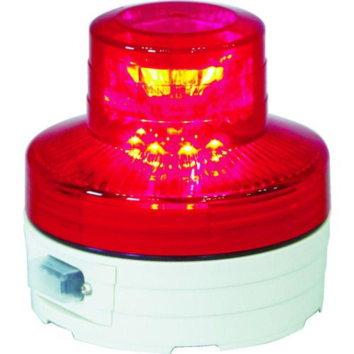 【期間限定!対象商品P2～20倍】 ＮＩＣＨＩＤＯ　電池式ＬＥＤ回転灯ニコＵＦＯ　常時点灯タイプ　赤　1個 (NUAR)