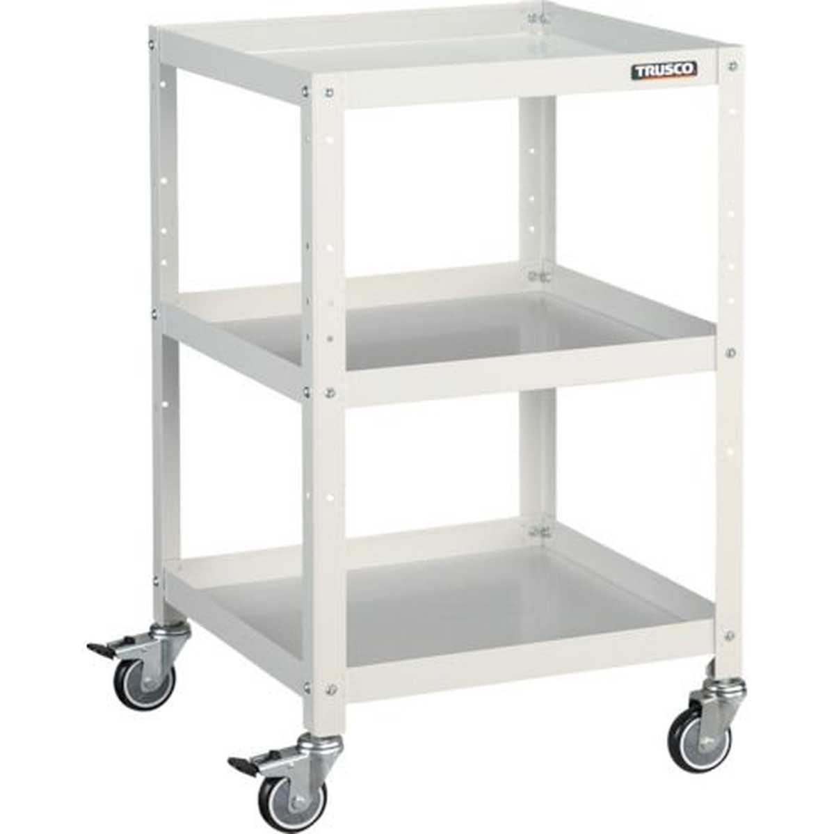 【SS押さえる 38万商いもの以上10%OFF】 ＴＲＵＳＣＯ 手道具手押し車 ラビットワゴン ５００Ｘ５００ ウレタン拷問台 白いこと 1台 (RBW853UW)